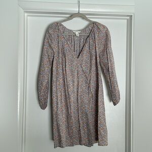 H&M Multicolor Floral Long Sleeve Dress